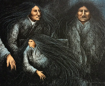 Women At Night 1994 Limited Edition Print - Frank Howell Women At Night 1994 Limited Edition Print - Frank Howell