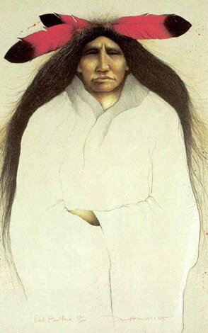 Red Feather 1985 - Huge 49x33 Limited Edition Print - Frank Howell