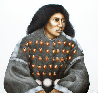Lakota Woman (Hand Colored) AP 1992 Limited Edition Print - Frank Howell