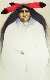 Red Feathers Ap 1985 Limited Edition Print - Frank Howell Red Feathers Ap 1985 Limited Edition Print - Frank Howell