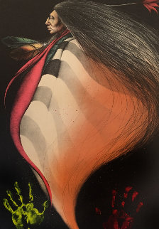 Flower Dancer II (Hand Colored) 1987 Limited Edition Print - Frank Howell Flower Dancer II (Hand Colored) 1987 Limited Edition Print - Frank Howell