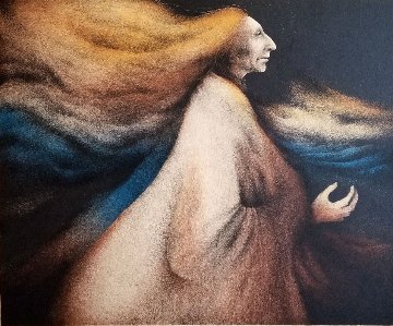 Wind Woman 1981-artist Proof Limited Edition Print - Frank Howell Wind Woman 1981-artist Proof Limited Edition Print - Frank Howell