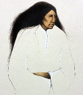 A Cheyenne Woman Waiting 1986 Limited Edition Print by Frank Howell - 0 A Cheyenne Woman Waiting 1986 Limited Edition Print by Frank Howell - 0