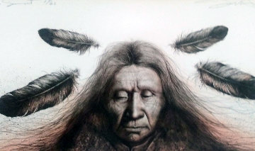 Lakota Sunset 1983 Limited Edition Print - Frank Howell Lakota Sunset 1983 Limited Edition Print - Frank Howell