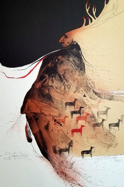 Elk Dreamer AP 1980 Limited Edition Print by Frank Howell