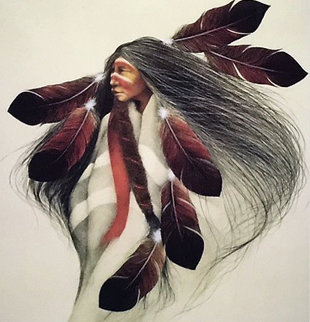 Lakota Dancer 1991 Limited Edition Print - Frank Howell Lakota Dancer 1991 Limited Edition Print - Frank Howell