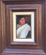 Navajo Maiden 1981 13x11 Original Painting by Frank Howell - 2 Navajo Maiden 1981 13x11 Original Painting by Frank Howell - 2