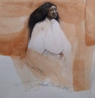 Untitled Watercolor 1988 21x23 Watercolor - Frank Howell Untitled Watercolor 1988 21x23 Watercolor - Frank Howell