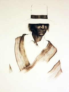 Navajo Fabric 1974 Limited Edition Print - Frank Howell Navajo Fabric 1974 Limited Edition Print - Frank Howell