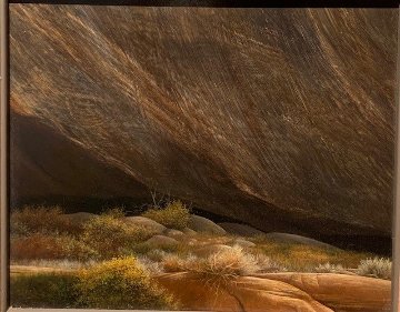 Canyon Wall 1978 19x18 on Panel Original Painting - Frank Howell Canyon Wall 1978 19x18 on Panel Original Painting - Frank Howell
