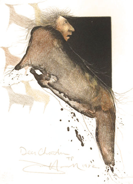 Deer Chanter AP 1981 Limited Edition Print by Frank Howell