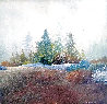 First Snow 1978 17x17 Early Original Painting by Frank Howell - 0