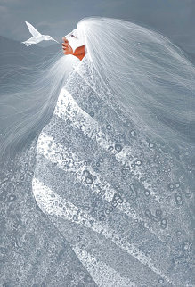 White Hummingbird 1994 Limited Edition Print - Frank Howell White Hummingbird 1994 Limited Edition Print - Frank Howell