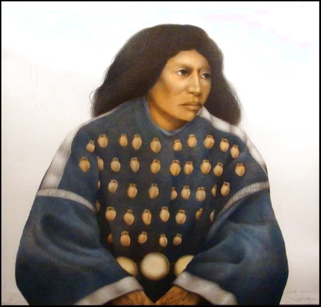 Lakota Woman 1992 Embellished Limited Edition Print by Frank Howell