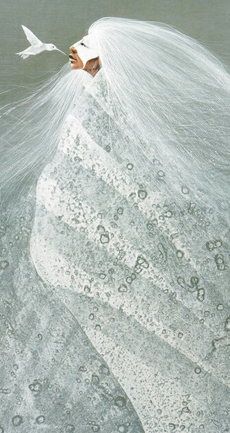 White Hummingbird 1974 - Huge Limited Edition Print by Frank Howell White Hummingbird 1974 - Huge Limited Edition Print by Frank Howell
