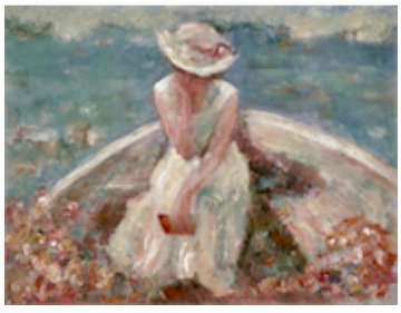 On the Lake 2005 Embellished Limited Edition Print - Hua Chen On the Lake 2005 Embellished Limited Edition Print - Hua Chen