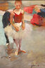 Before the Performance 2011 34x34 Acrylic on Canvas Original Painting by Hua Chen - 4 Before the Performance 2011 34x34 Acrylic on Canvas Original Painting by Hua Chen - 4