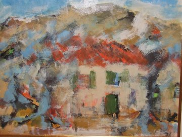 Paysage De Vallauris 1964 31x28 Original Painting - Urbain Huchet Paysage De Vallauris 1964 31x28 Original Painting - Urbain Huchet
