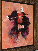 Le Violoniste 2000 38x45 Super Huge Original Painting by Urbain Huchet - 2 Le Violoniste 2000 38x45 Super Huge Original Painting by Urbain Huchet - 2