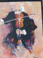 Le Violoniste 2000 38x45 Super Huge Original Painting by Urbain Huchet - 1 Le Violoniste 2000 38x45 Super Huge Original Painting by Urbain Huchet - 1