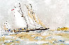 Racing Yachts on Saint Tropez - France Limited Edition Print by Urbain Huchet - 0