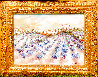 Lavender Fields in Provence 2011 26x33 - France Original Painting by Urbain Huchet - 1