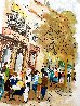 Cafe De France - Paris  AP - French Bistro Limited Edition Print by Urbain Huchet - 4