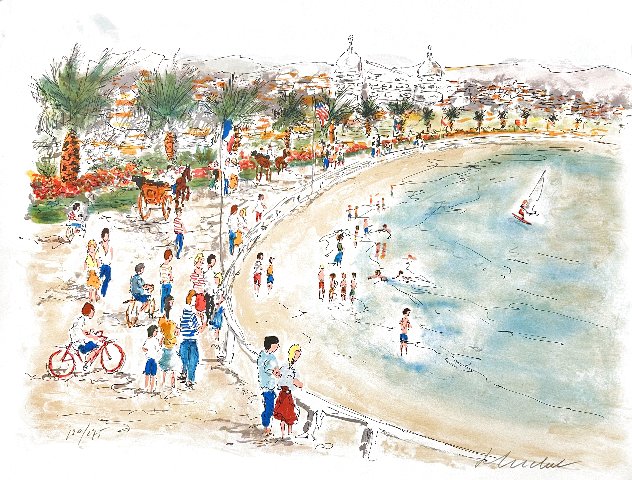 Beach Life - France Limited Edition Print by Urbain Huchet