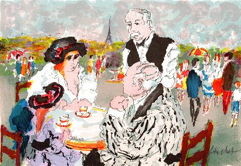 Tea at Tuilleries - Paris, France Limited Edition Print - Urbain Huchet