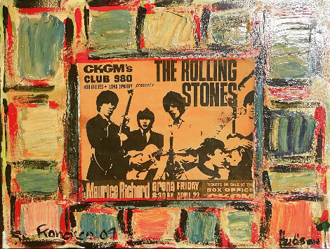 Richmond Boys the Rolling Stones 2009 28x22 Original Painting - Lord Tim Hudson of Birtles