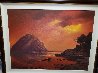 Scorching Sunset 2005 38x48 Huge Original Painting by Huertas Aguiar - 1