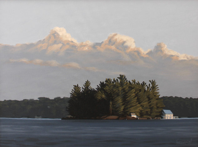 Island, Lake Rosseau 24x30 Original Painting by Hugh Thompson