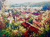 Rooftops Over Florence 2006 45x56 - Huge - Italy Original Painting by Peter Hulsey - 0