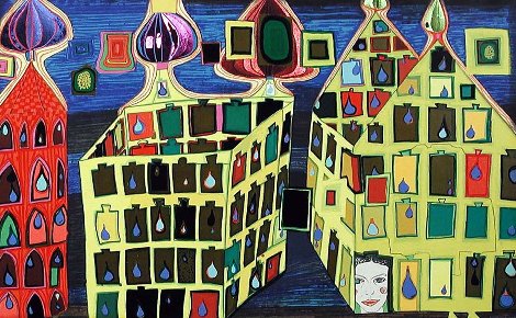 It Hurts to Wait With Love If Love is Somewhere Else Or Mit Der Liebe   Warten Tut Weh 1 Limited Edition Print - Friedensreich S. Hundertwasser