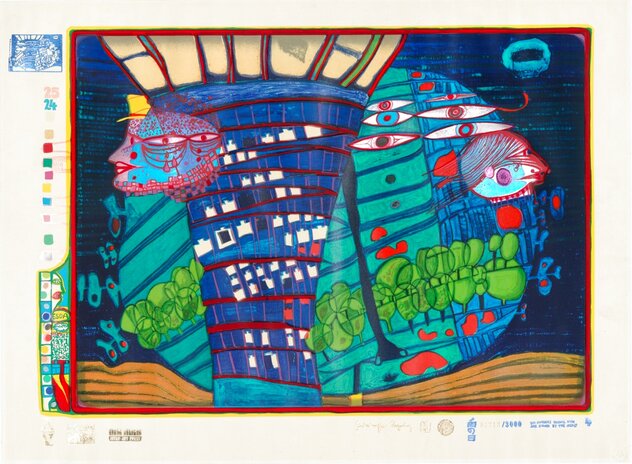 Friedensreich Hundertwasser - Irinaland über dem Balkan. 1971 | Auktion 64