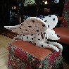 Flying Dalmatian Wood Sculpture 1988 32 in Sculpture by Stephen Huneck - 1