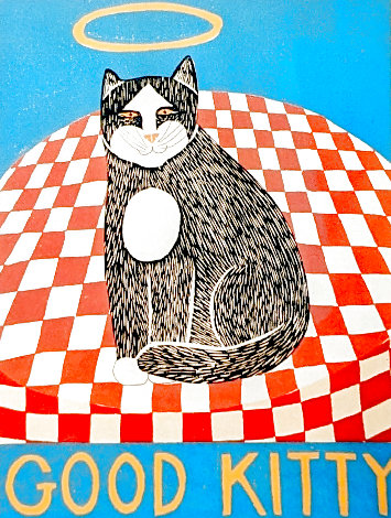 Good Kitty Unique 1997 Limited Edition Print - Stephen Huneck
