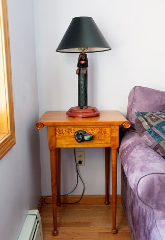 Side Table and Resin Lamp Other - Stephen Huneck