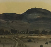Valley Path in the Morning AP Limited Edition Print by Peter Hurd - 0 Valley Path in the Morning AP Limited Edition Print by Peter Hurd - 0