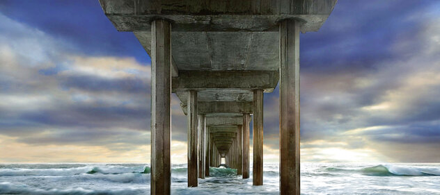 Atmospier 2024 - Olive Wood Frame - La Jolla, California by Ian Ely