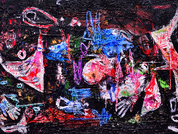 Practical World 3-D Mixed Media 2010 50x74 Super Huge Original Painting - Costel Iarca Practical World 3-D Mixed Media 2010 50x74 Super Huge Original Painting - Costel Iarca
