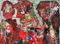Emotions of Characters 3-D 2010 62x50 Original Painting by Costel Iarca - 2 Emotions of Characters 3-D 2010 62x50 Original Painting by Costel Iarca - 2