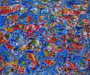 Creative Destiny 3-D 2010 62x72 Super Huge Original Painting - Costel Iarca Creative Destiny 3-D 2010 62x72 Super Huge Original Painting - Costel Iarca