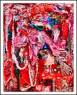 Ballerina 3-D 2010 62x50 Super Huge Original Painting by Costel Iarca - 1 Ballerina 3-D 2010 62x50 Super Huge Original Painting by Costel Iarca - 1