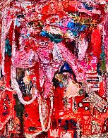 Ballerina 3-D 2010 62x50 Super Huge Original Painting by Costel Iarca - 0 Ballerina 3-D 2010 62x50 Super Huge Original Painting by Costel Iarca - 0