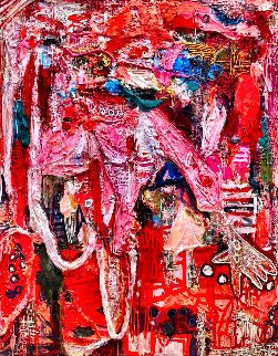 Ballerina 3-D 2010 62x50 Super Huge Original Painting - Costel Iarca Ballerina 3-D 2010 62x50 Super Huge Original Painting - Costel Iarca