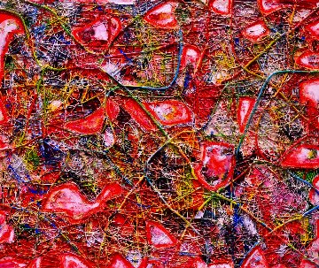 Charm And Delight 3-D 2012 62x74 Original Painting - Costel Iarca Charm And Delight 3-D 2012 62x74 Original Painting - Costel Iarca