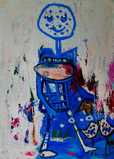 Walk in Countryside 2016 89x68 Original Painting - Costel Iarca Walk in Countryside 2016 89x68 Original Painting - Costel Iarca