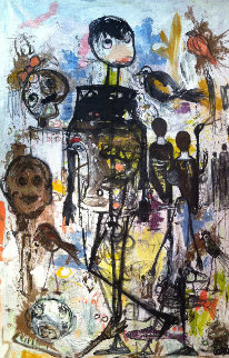 Juncture Between Worlds 2017 111x78 Super Huge Mural Original Painting - Costel Iarca Juncture Between Worlds 2017 111x78 Super Huge Mural Original Painting - Costel Iarca