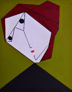 Woman Nr 1 2017 62x50 Original Painting - Costel Iarca Woman Nr 1 2017 62x50 Original Painting - Costel Iarca